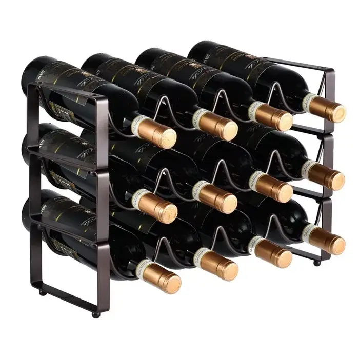 Présentoir à vin T1 en fil de fer vintage