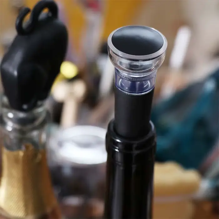 Ouvre-bouteilles électrique 5-en-1 réutilisable avec base