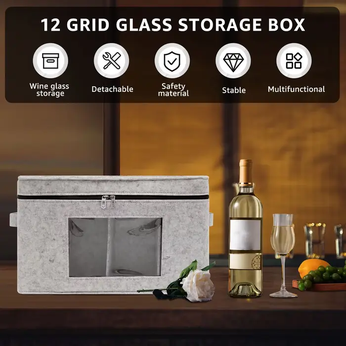 Organisateur de stockage de verres à vin