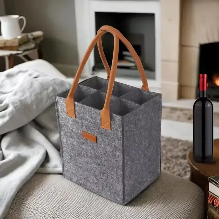 Porte-vin de 6 bouteilles avec séparateur