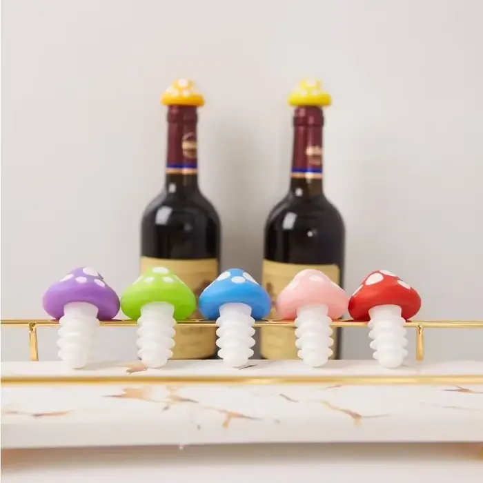 Bouchons de vin en forme de champignon en Silicone