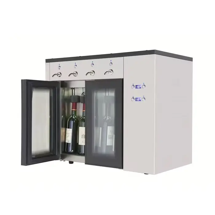 Distributeur de vin rouge intelligent pour 4 bouteilles