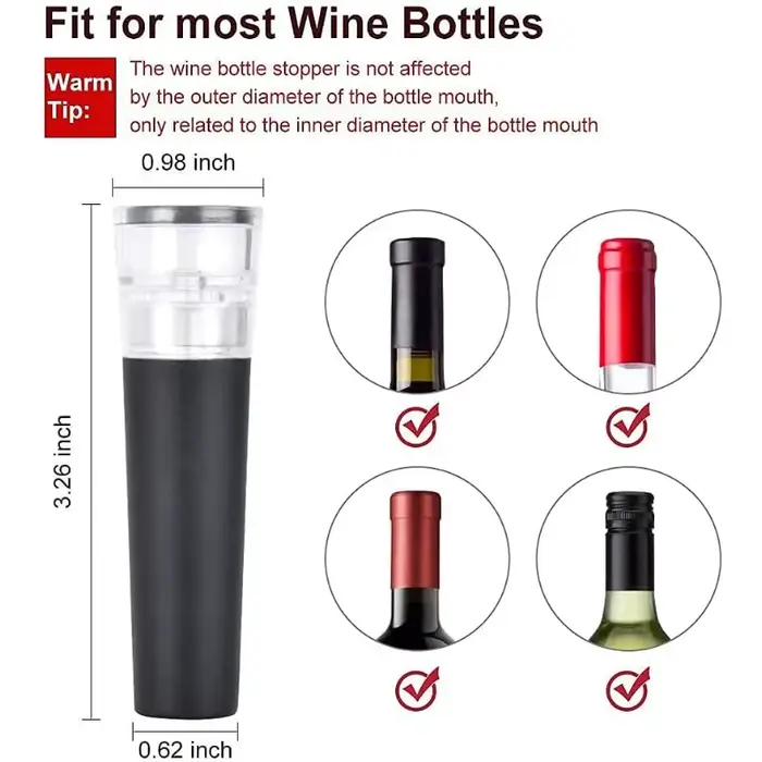 Bouchon de vin sous vide