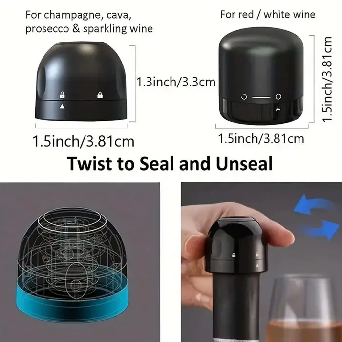 Bouchons de bouteilles de vin rouge noirs