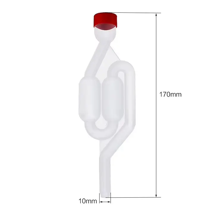10 en 1 vin AirLock bière brassage Fermentation clapet anti-retour S-forme en plastique Air serrure joint d'eau maison vin fabrication vanne d'échappement