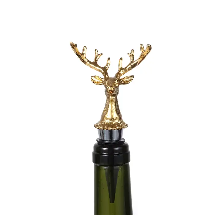 Bouchon de bouteille de vin en forme de tête de cerf