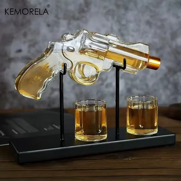 EllMORELA-Ensemble de verres à whisky Revolver