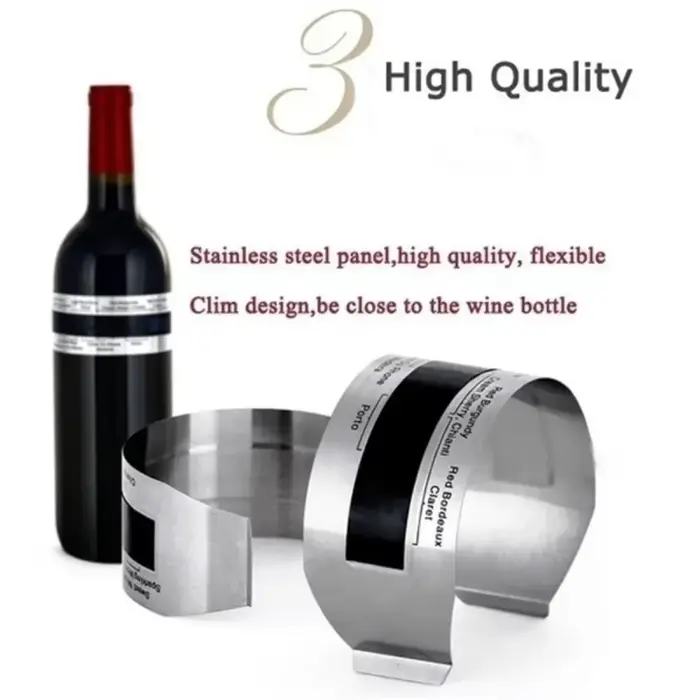 Clip de thermomètre à vin en acier inoxydable