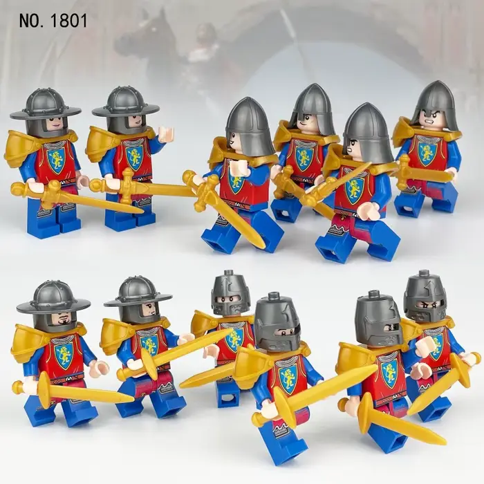 Vente en gros transfrontalière de figurines de château médiéval en blocs de construction 1801 1805 1806 1811 1812 1813 – Offre spéciale
