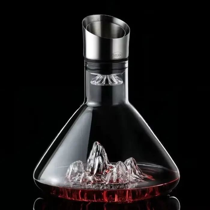 Carafe à vin en verre en forme de montagne iceberg 1500 ml