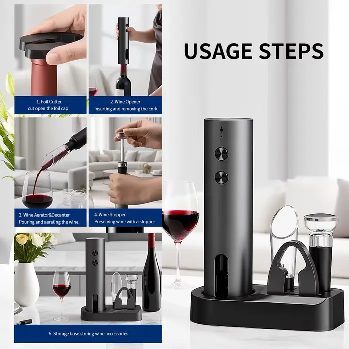 Nouvel ouvre-bouteille électrique rechargeable sans fil
