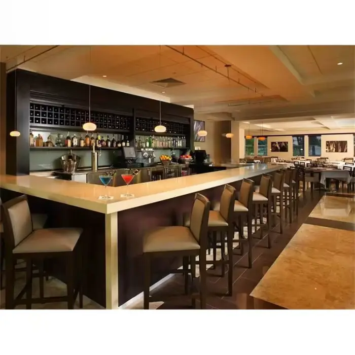 Comptoir de bar à vin moderne personnalisé de haute qualité