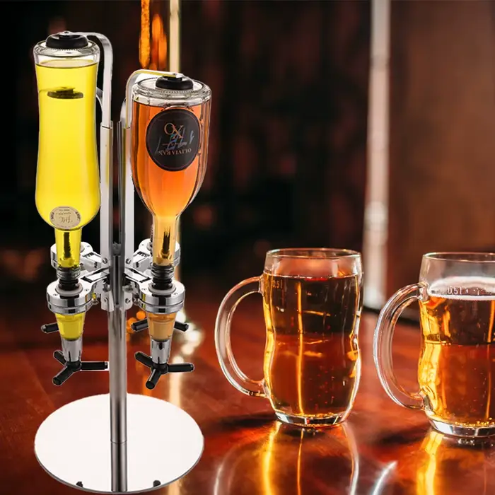 Distributeur d'alcool à whisky rotatif de 2 à 6 bouteilles