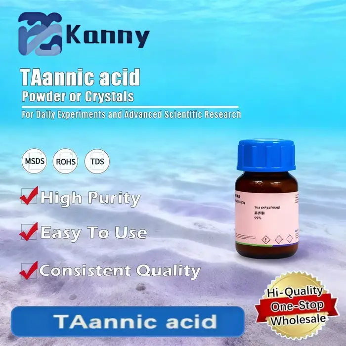 Réactif de laboratoire d'acide tannique pour les applications de recherche et d'expérimentation scientifique Produit original