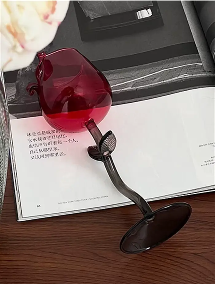 Grand verre à vin rouge monocouche